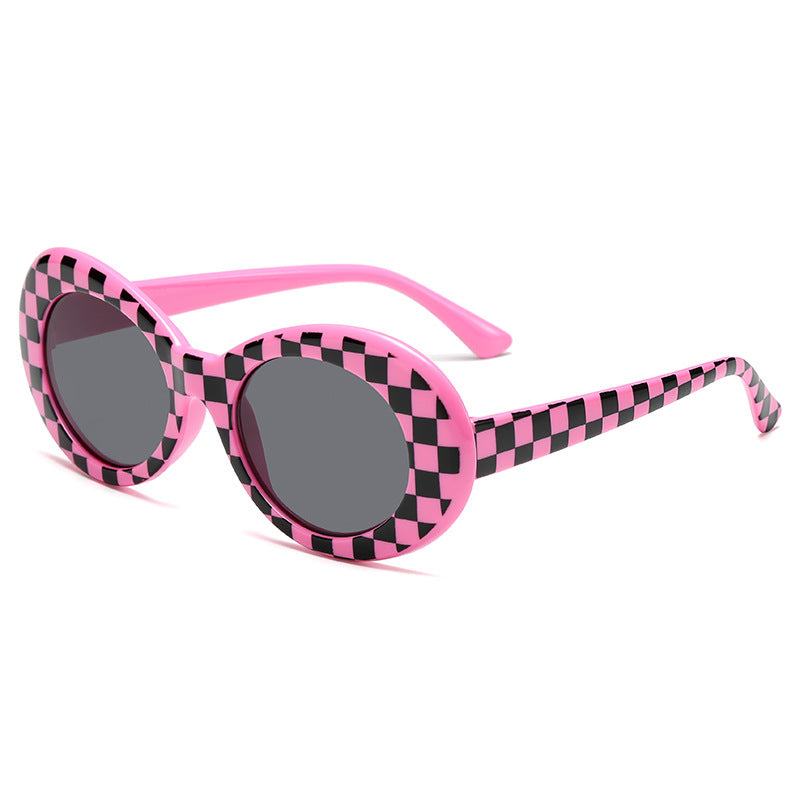 Damer fashionable oval solbriller Luvikno