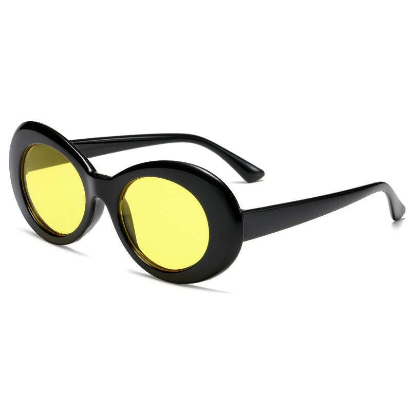 Damer fashionable oval solbriller Luvikno