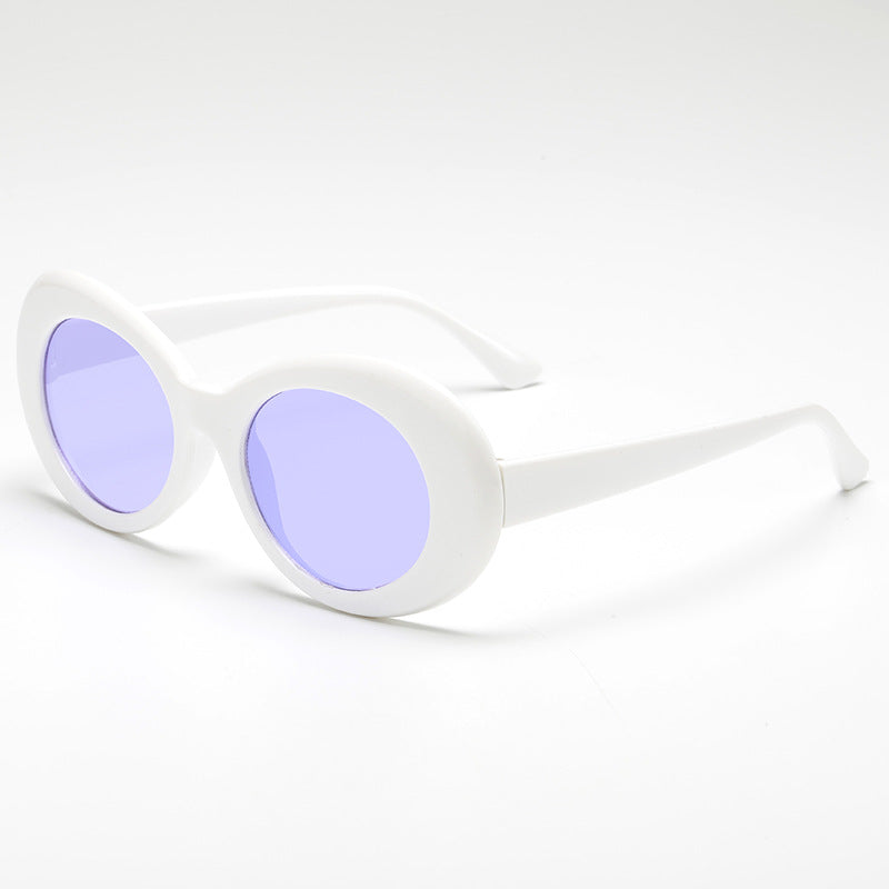 Damer fashionable oval solbriller Luvikno
