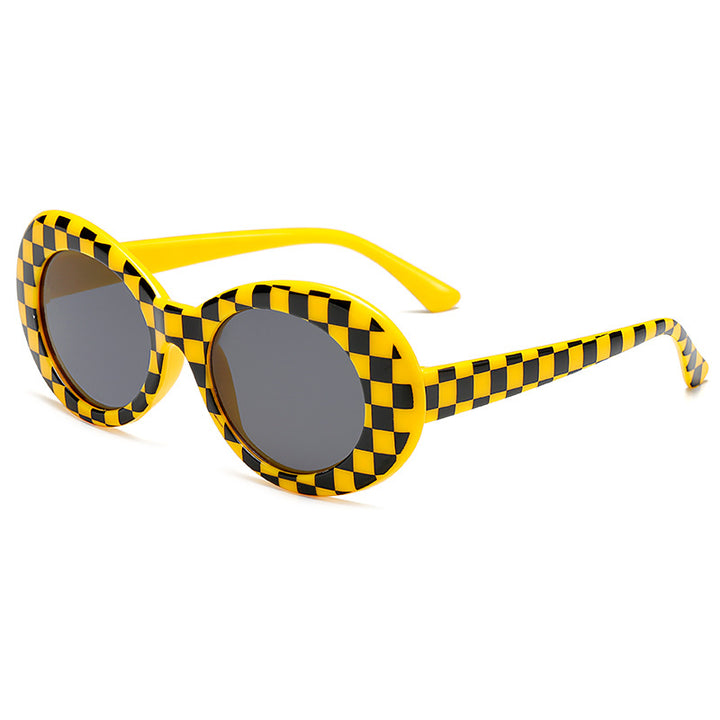 Damer fashionable oval solbriller Luvikno