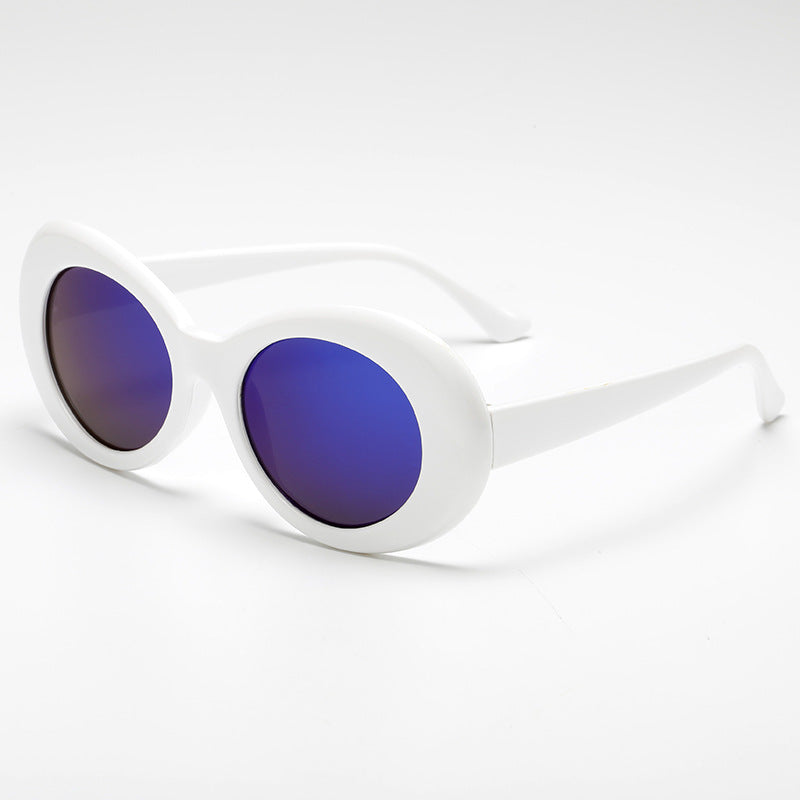 Damer fashionable oval solbriller Luvikno