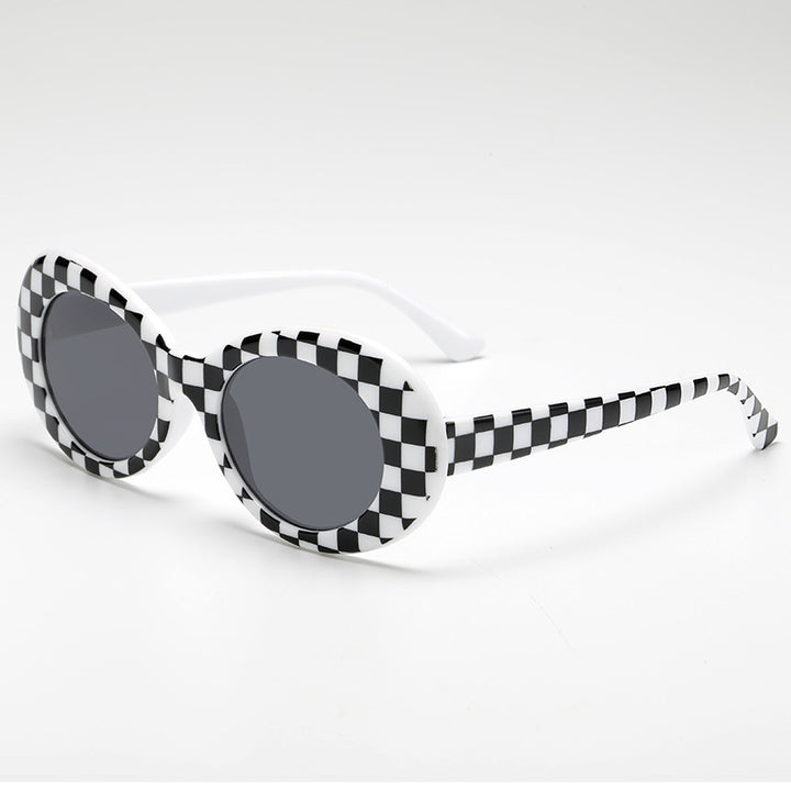 Damer fashionable oval solbriller Luvikno