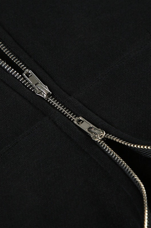 Luvik | Trim Hooded Zip Vyötärö Takki