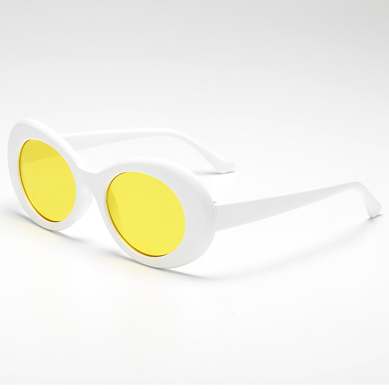 Damer fashionable oval solbriller Luvikno