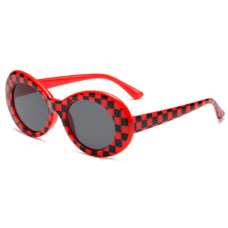 Damer fashionable oval solbriller Luvikno