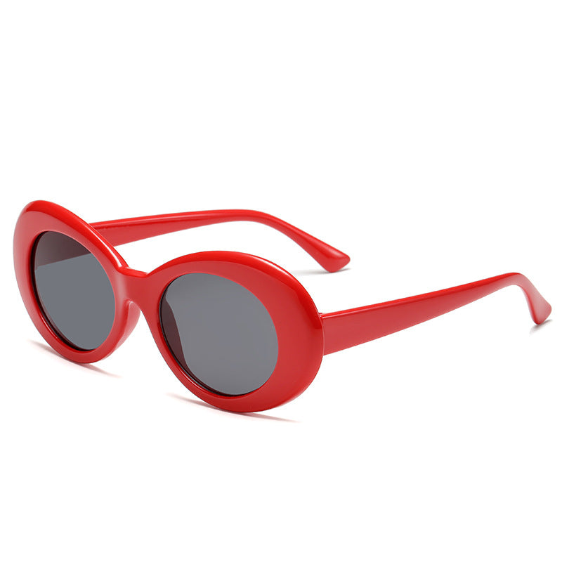 Damer fashionable oval solbriller Luvikno