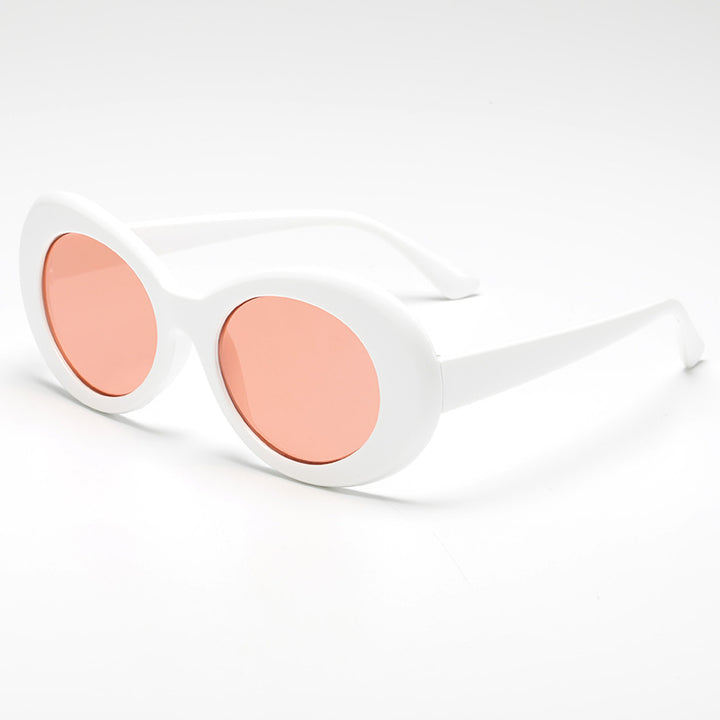 Damer fashionable oval solbriller Luvikno
