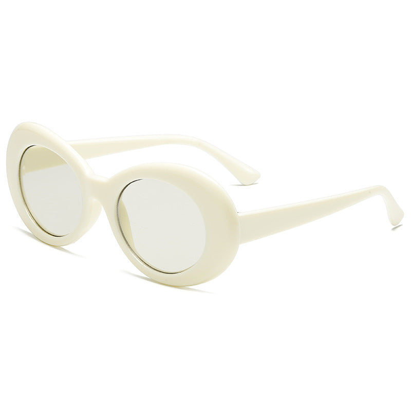 Damer fashionable oval solbriller Luvikno