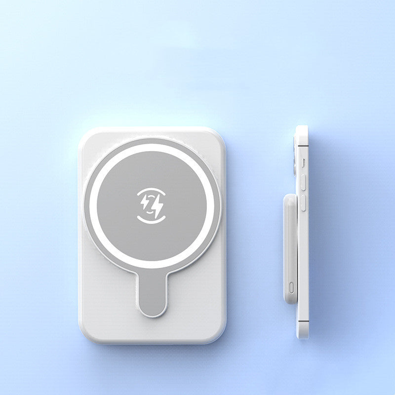 Luvikno | Magnera Magnetisk Power Bank 5000 mAh | Kompatibel med iPhones | USB Utgang 5 V/2.1 A | Kompakt & Stilig