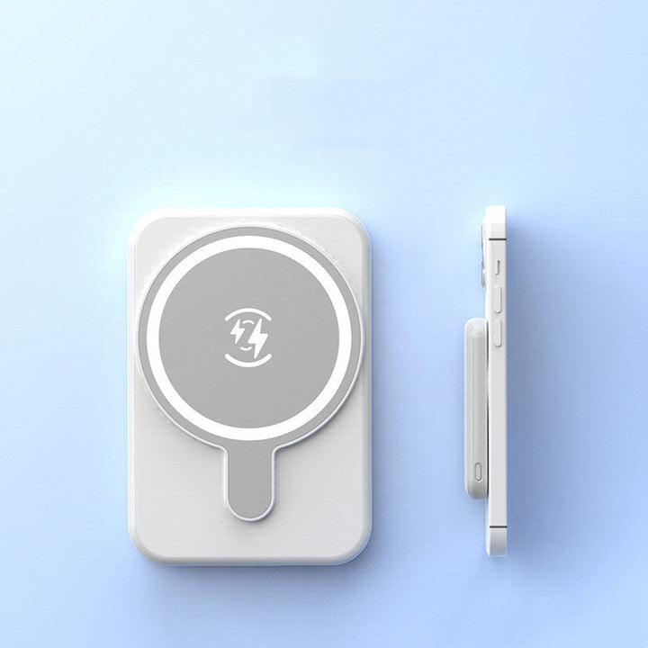 Luvikno | Magnera Magnetisk Power Bank 5000 mAh | Kompatibel med iPhones | USB Utgang 5 V/2.1 A | Kompakt & Stilig
