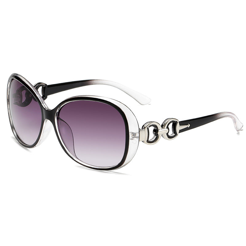 Dame luksuriøs oversized solbrille med elegant design Luvikno