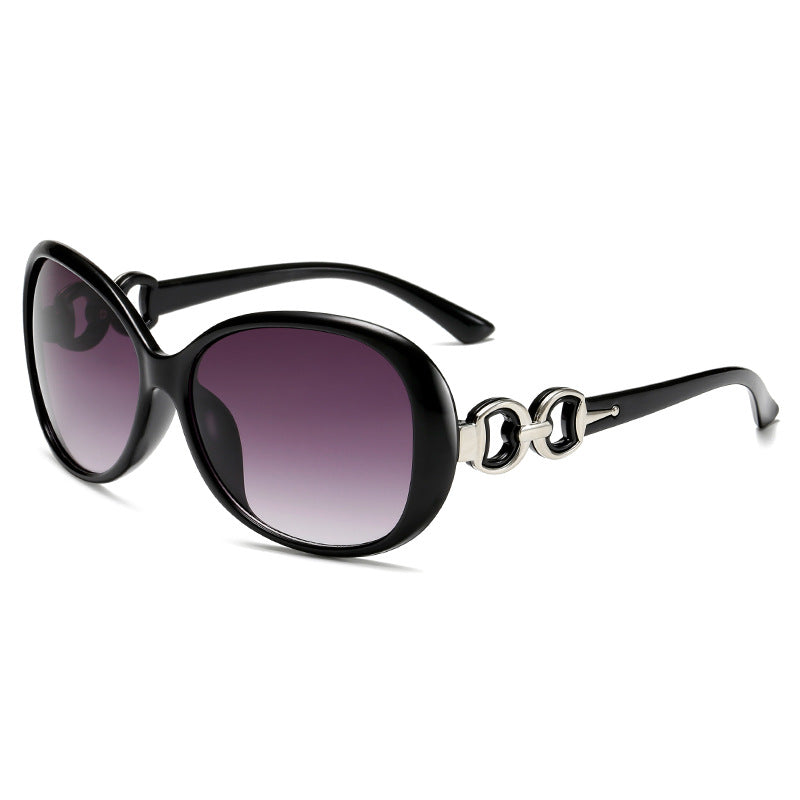 Dame luksuriøs oversized solbrille med elegant design Luvikno