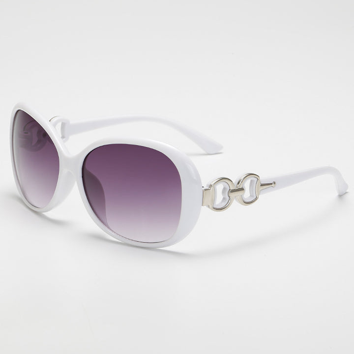 Dame luksuriøs oversized solbrille med elegant design Luvikno