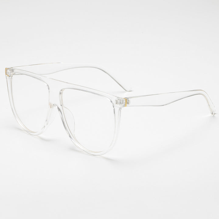 Dame Elegant Oversized solbriller med stilfull ramme Luvikno