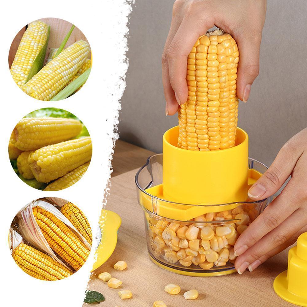 Cob Corn Stripper Med Innebygd Målebeger Og Rivejern | Luvikno
