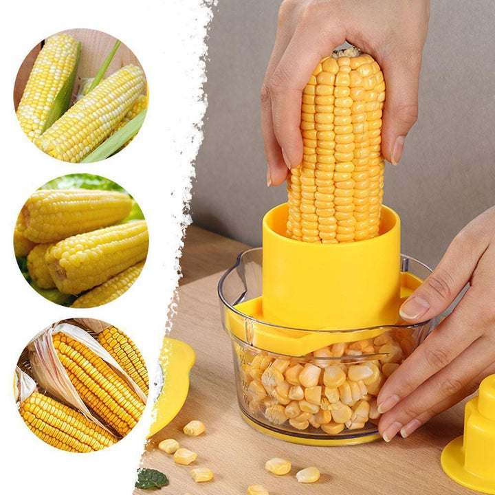 Cob Corn Stripper Med Innebygd Målebeger Og Rivejern | Luvikno