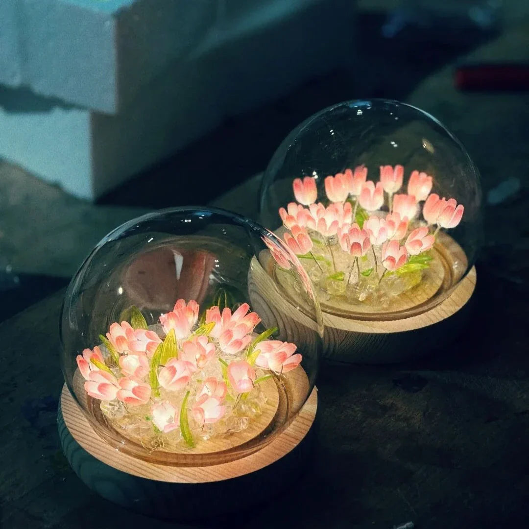 Glass Dome Tulip Light | Luvikno