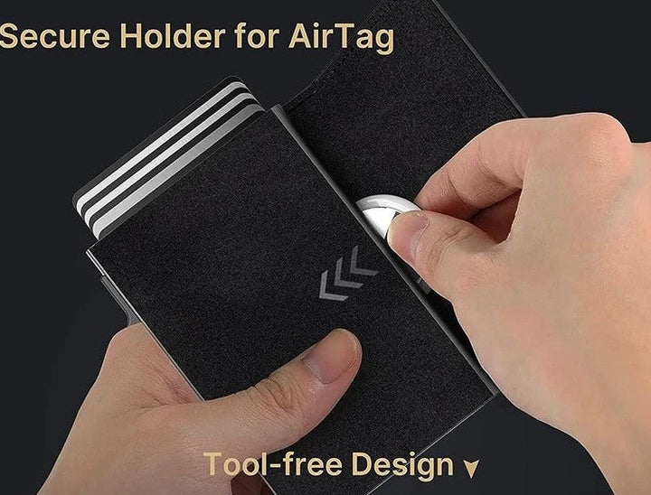 Minimalistisk RFID-blokkerende kortholder lommebok - Design med opptil 8 kort kapasitet Luvikno