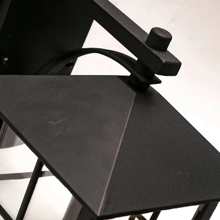 Moderne Enkelhet Vanntett Aluminium Kvadratisk Glass Skjerm 1-Lys Vegglampe For Utendørs Patio | Luvikno