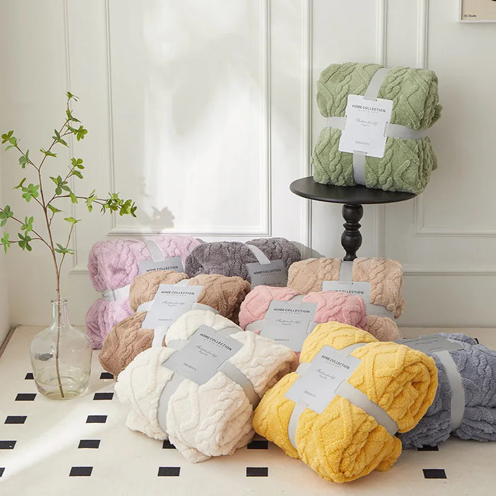 Luksus Lambswool TEppe for Soverom Luvikno