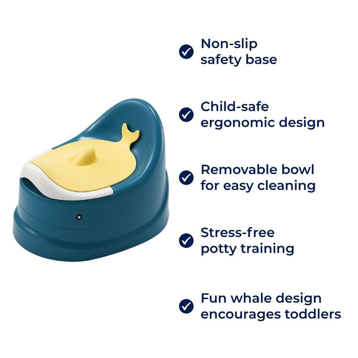 Slip Potty Stol – Barnesikkerhet – Avtagbar Enkel Rengjøring Skål – Ergonomisk Komfort – Stressfri Småbarn Toalettrening Hjelp Luvikno