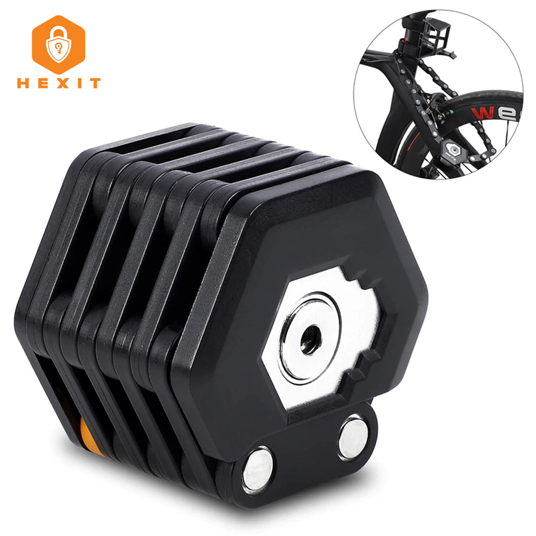 HEXIT™ FoldLock - Kompakt og Lett Sykkellås Luvikno