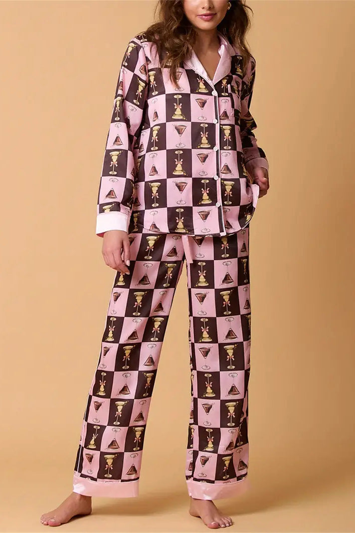 Luvik | Joulufestivaalinen raidallinen pyjama-setti