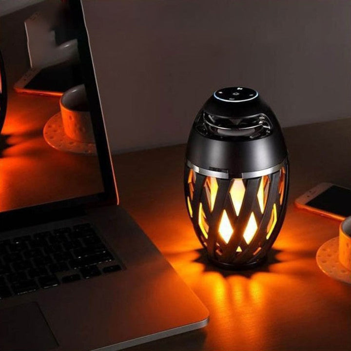Luvikno | Oppladbar LED Flamme Lampe Bluetooth Høyttaler, Beste Gave til Nyttår, Valentinsdag, Bryllup & Mer