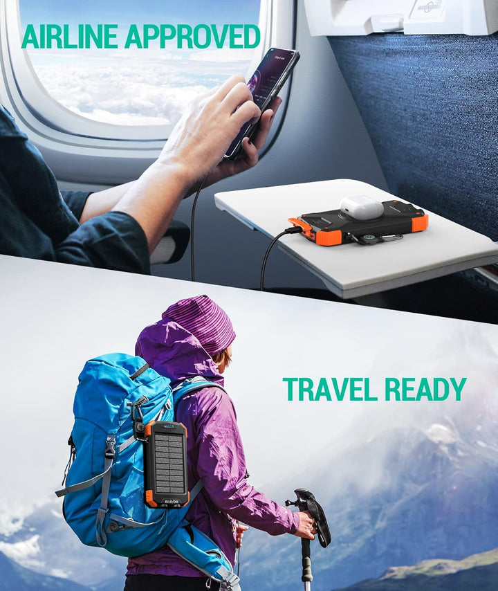 Rivanta Solar-Powerbank Nødlader IPX4 | Luvikno