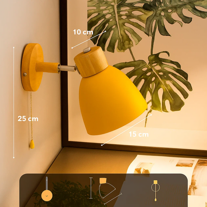 Luvikno | ChromaWood Skandinavisk Design Vegglampe Stilig