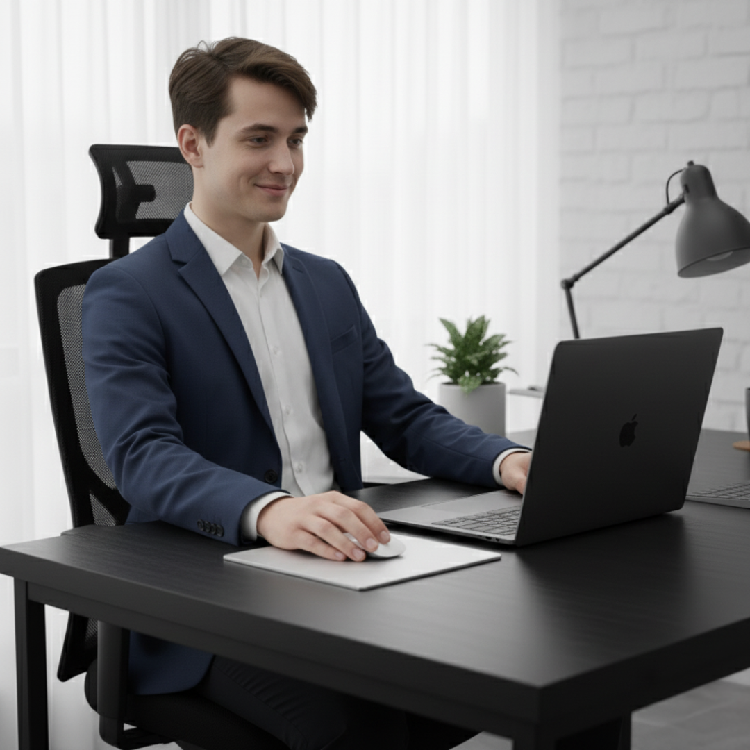 Precision Glide – Rigid Aluminium – Non-Slip Stability – Durable Easy-Clean Surface – Work & Gaming Use Luvikno