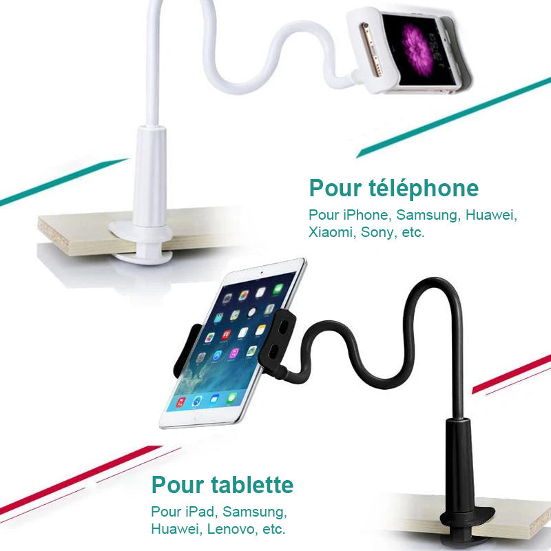 Universell avtakbar holder for telefon og nettbrett med lang stang | Luvikno