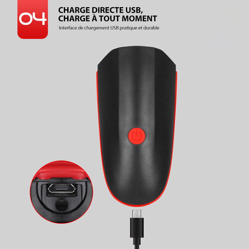 USB-oppladbart hodelykt for terrengsykkel | Luvikno