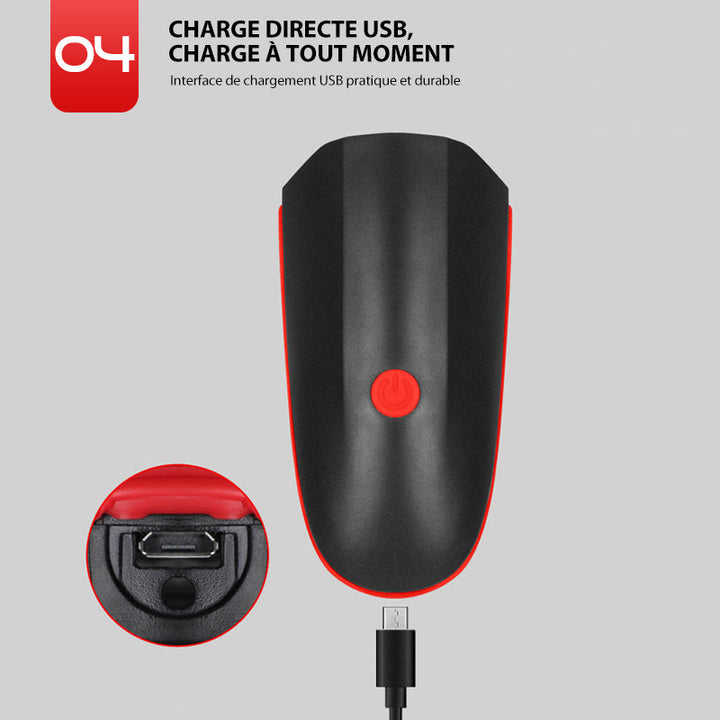 USB-oppladbart hodelykt for terrengsykkel | Luvikno