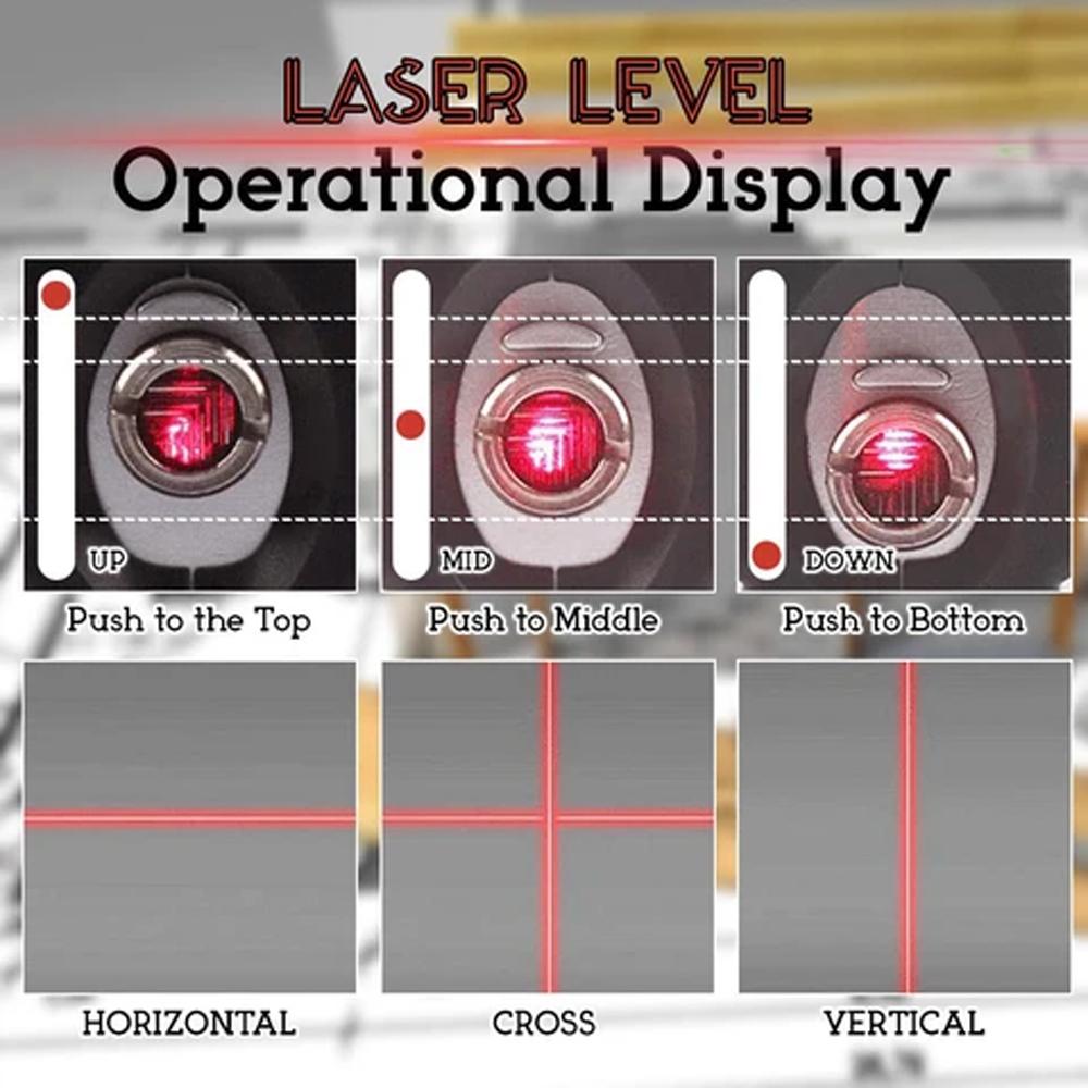 Luvikno | Multifunksjonell Laser Nivå 4-i-1 Laser Måleverktøy