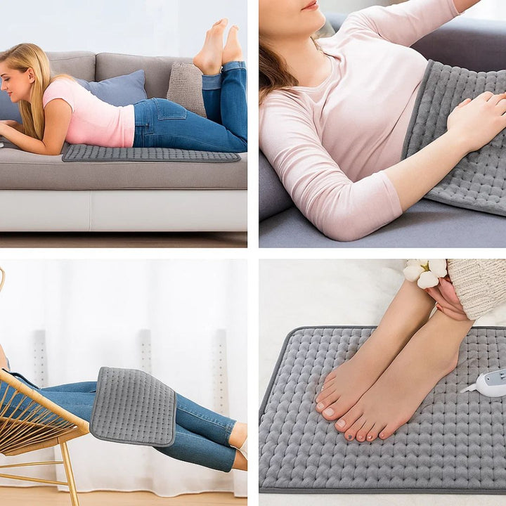 ThermaEase | Bærbar varmepute – Justerbar varme – Målrettet lindring for muskel- og leddsmerter – Kramper – Stress Luvikno
