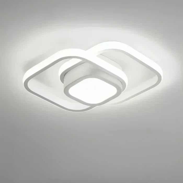 Moderne LED Taklampe med Dobbelt Ringdesign - Twilight Rings | Luvikno