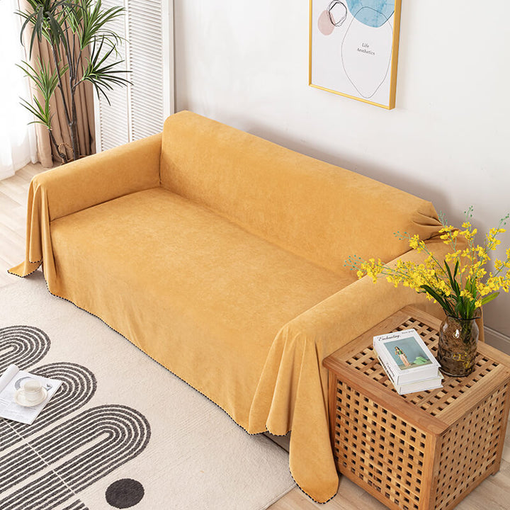 Premium vanntette sofa kastet dekke med jacquard kant | Luvikno