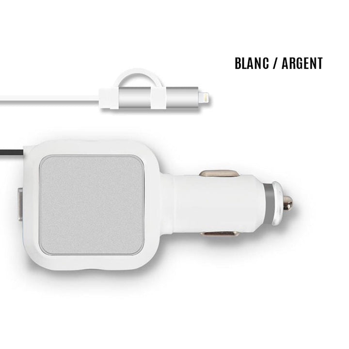 Ciaovie biladapter Multi med uttrekkbar ladekabel | luvikno