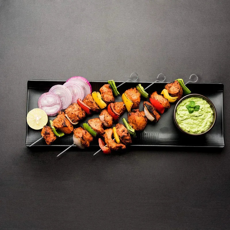 12" Rustfritt Stål Grill BBQ Kjøttspyd Grill BBQ Verktøy 12stk | Luvikno