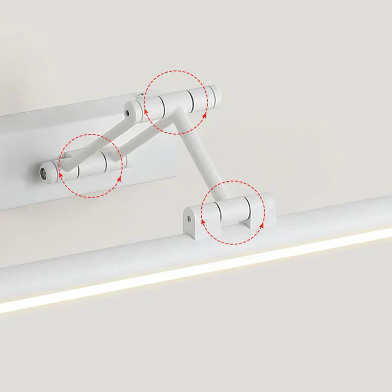 Edge Minimalistisk LED Vegglampe Svart/Hvit | Moderne Design for Bad & Innendørs Rom | Metall & Akryl | Luvikno