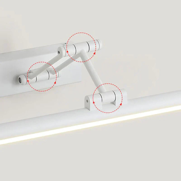 Edge Minimalistisk LED Vegglampe Svart/Hvit | Moderne Design for Bad & Innendørs Rom | Metall & Akryl | Luvikno