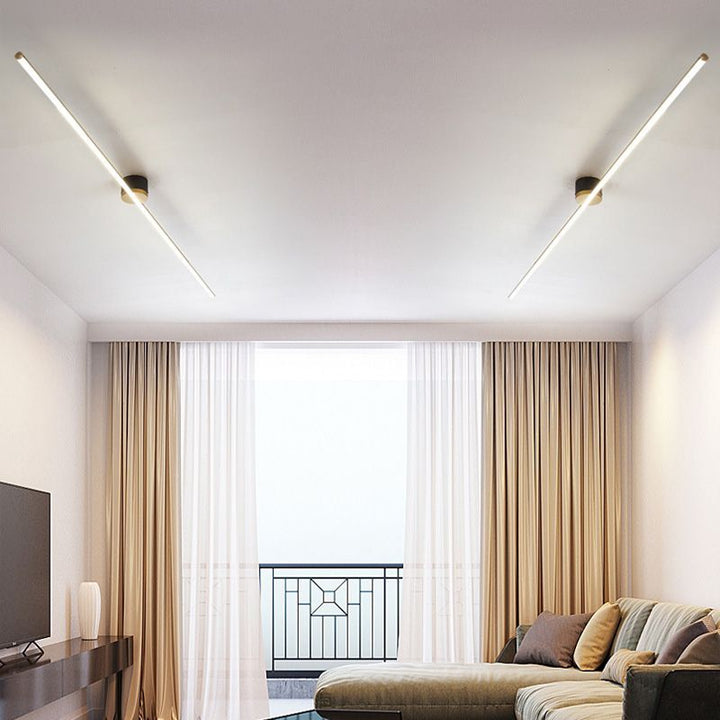 LED Taklampe Slim Moderne Linær Armatur Luvikno