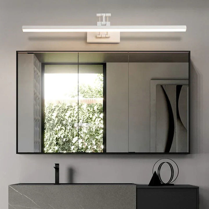 Edge Minimalistisk LED Vegglampe Svart/Hvit | Moderne Design for Bad & Innendørs Rom | Metall & Akryl | Luvikno