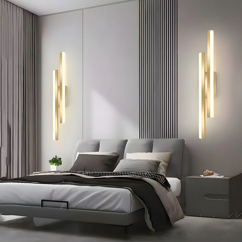 LED Vegglampe Akryl Metall Vegglampe Belysningsarmatur Luvikno