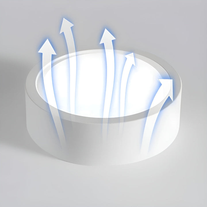 Moderne LED taklampe – Rund form & varmt LED lys | Koselig belysning for ethvert rom | Luvikno