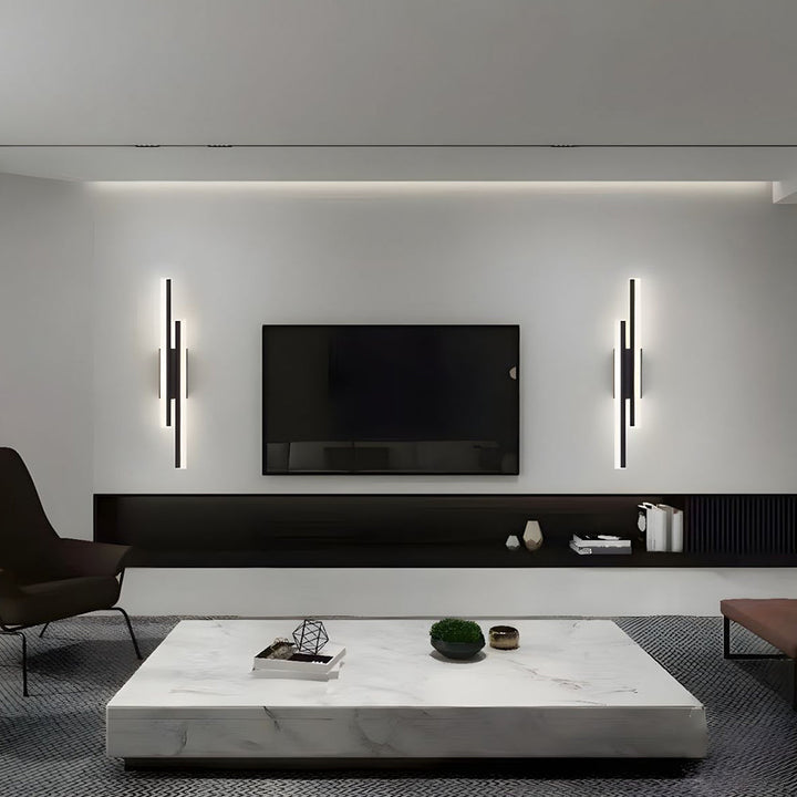 LED Vegglampe Akryl Metall Vegglampe Belysningsarmatur Luvikno