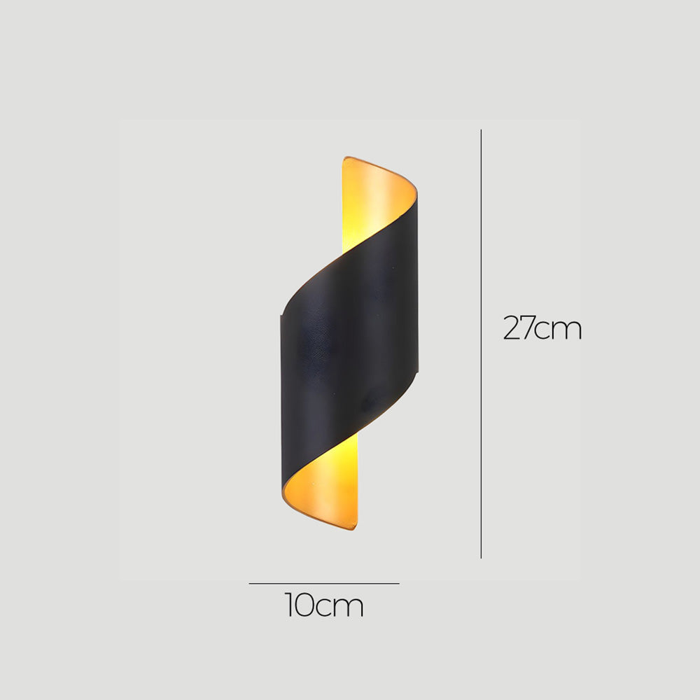 LED Vegglampe med minimalistisk aluminiumsdesign Luvikno