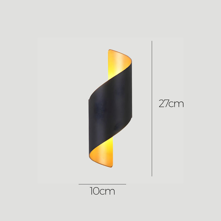 LED Vegglampe med minimalistisk aluminiumsdesign Luvikno