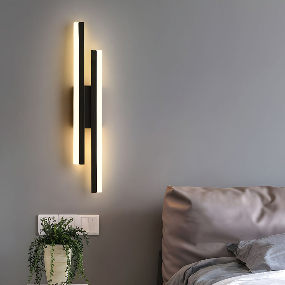 LED Vegglampe Akryl Metall Vegglampe Belysningsarmatur Luvikno